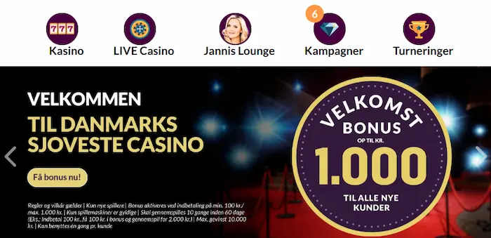 Vinder Casino Danmark bonus